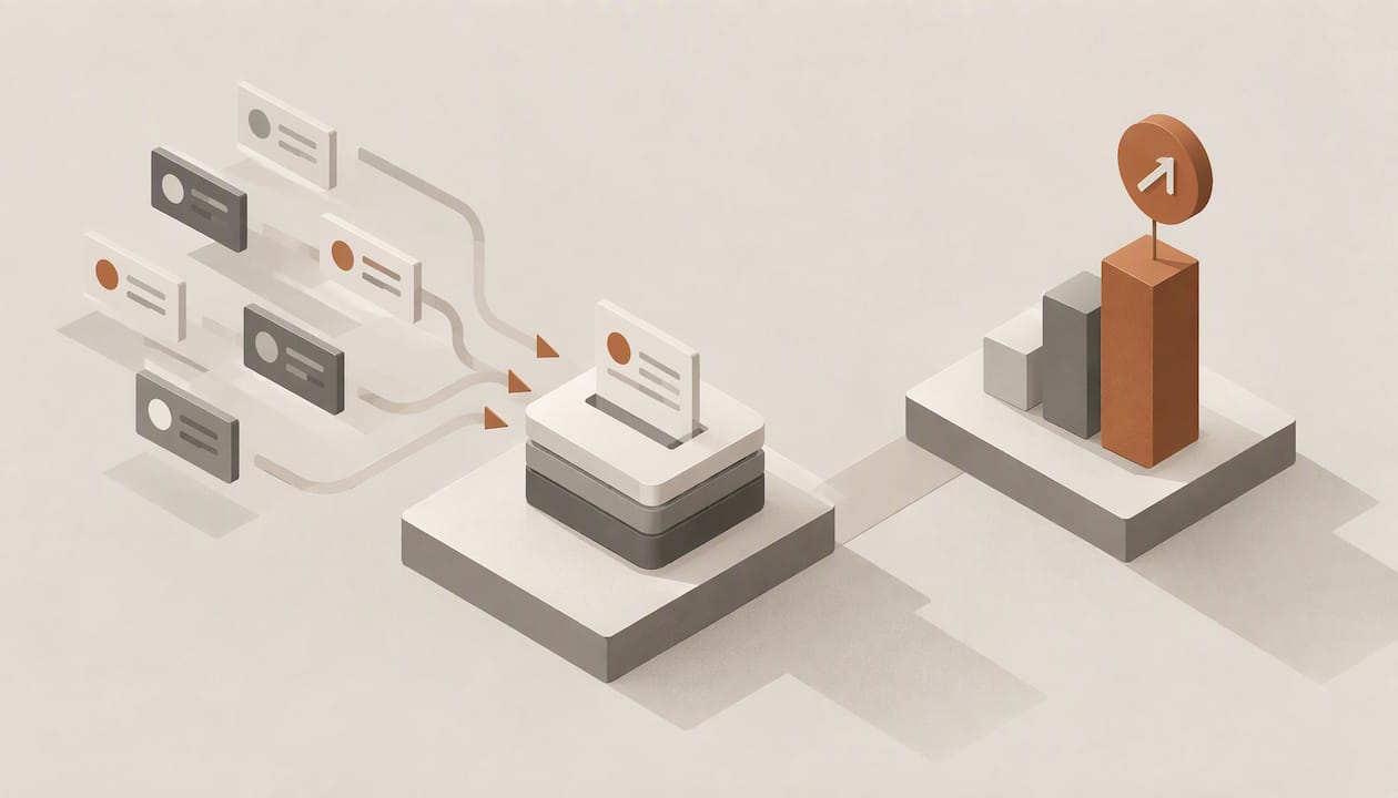 Geometric illustration of automated CRM value