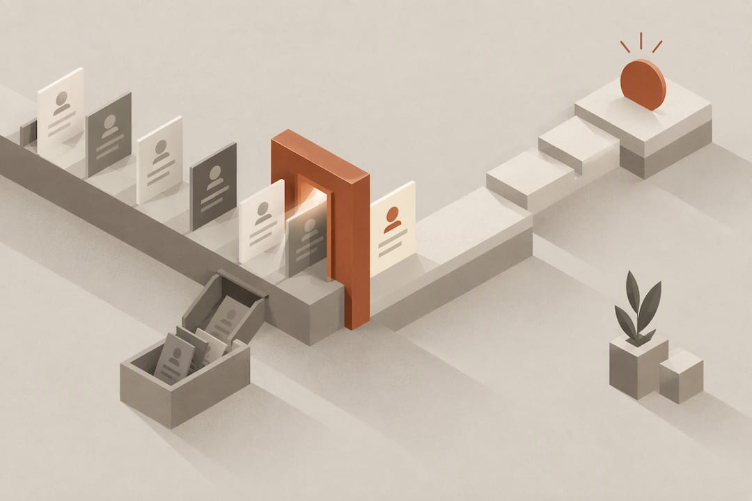 Isometric illustration of trusted lead scoring