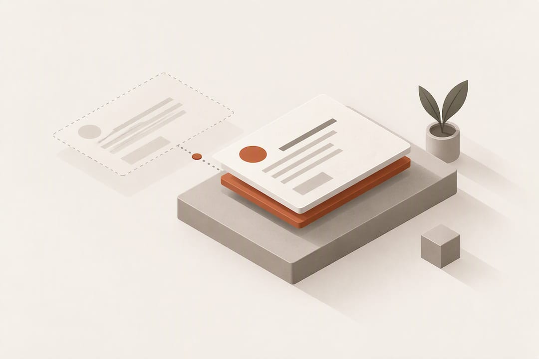 Abstract email draft aligned on stable platform