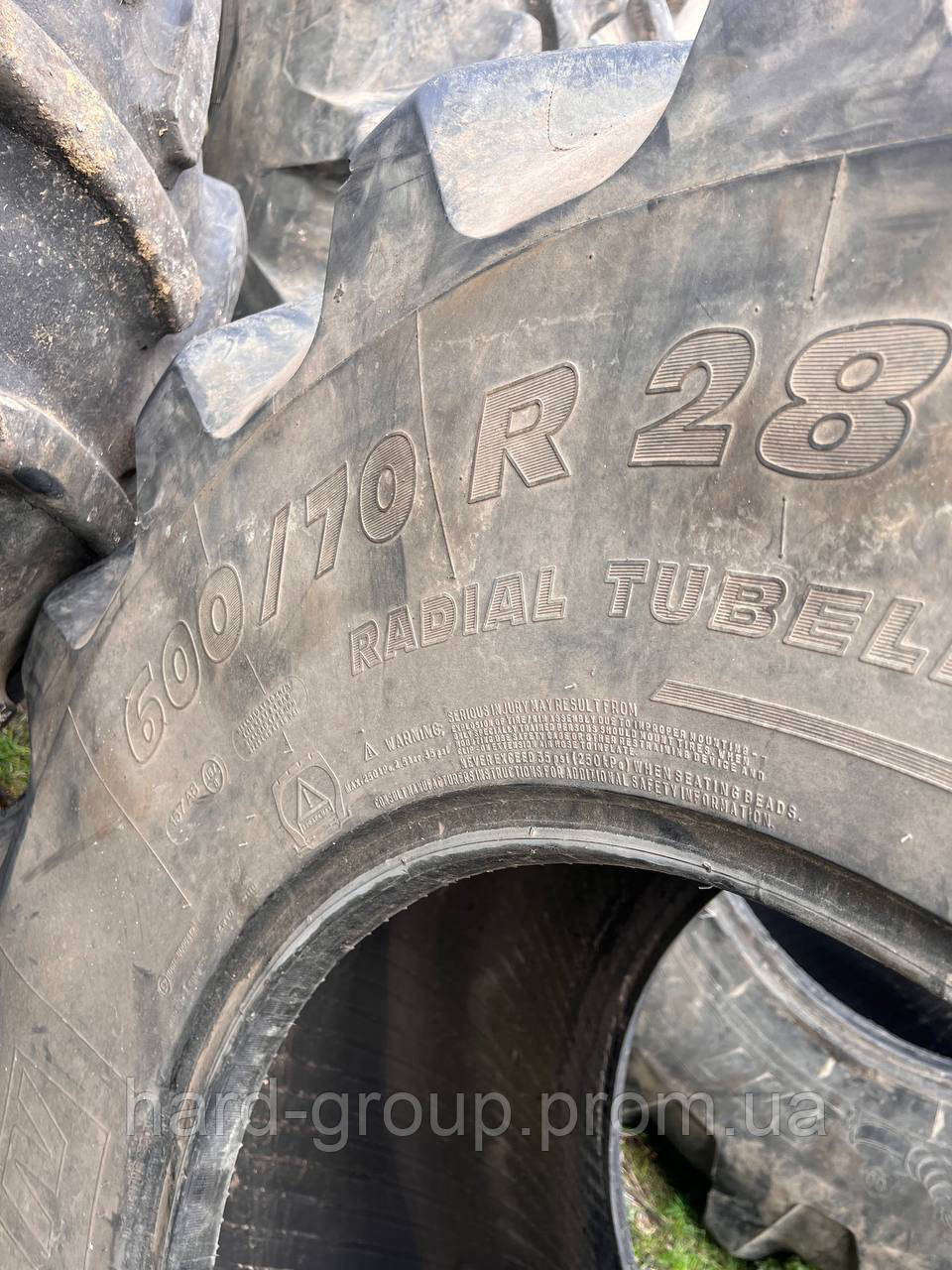 Шина Б/У 600/70R28 (Michelin) — фото 2