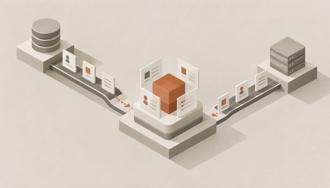 Geometric platforms representing CRM integration strategy