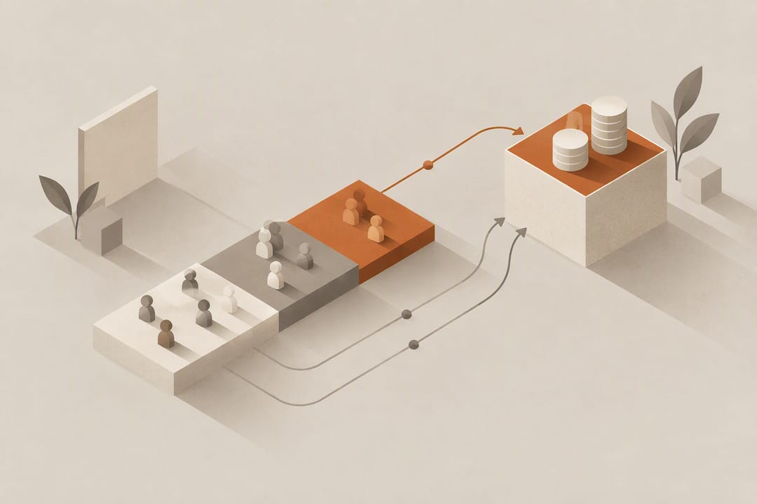 Isometric score bands linked to revenue risk