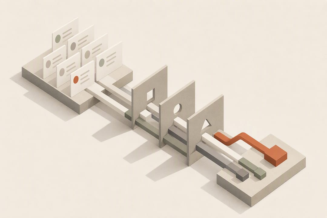 Isometric sales efficiency audit illustration